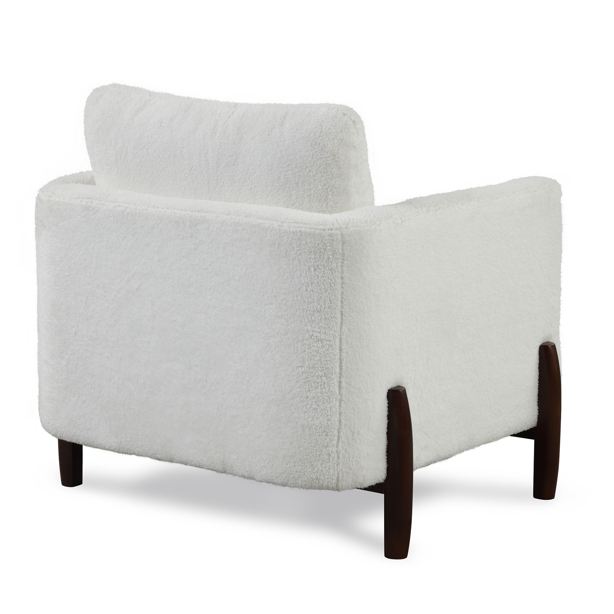 Desert Fields Sherpa Chair with Wood Legs - image 4 of 7