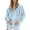 Light Blue, variant on NinXxx Women's Casual Pullover Hoodie Solid Raglan Sleeve Warm Jacket Light Blue M