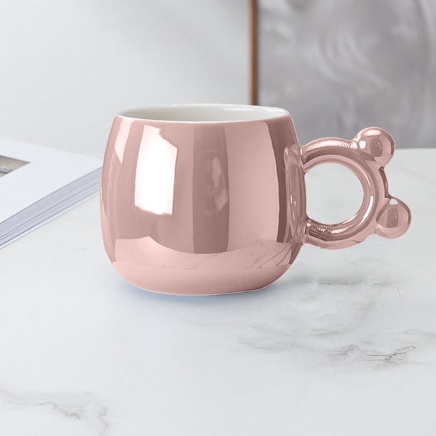 Fiudx Taza de Cerámica, Taza de Café con Asa Elegante, Recipiente de Agua Versátil, Diseño Elegante Disponible En Varios Colores, Uso En La Oficina En Casa, Regalo Perfecto para Amigos y Familiares.