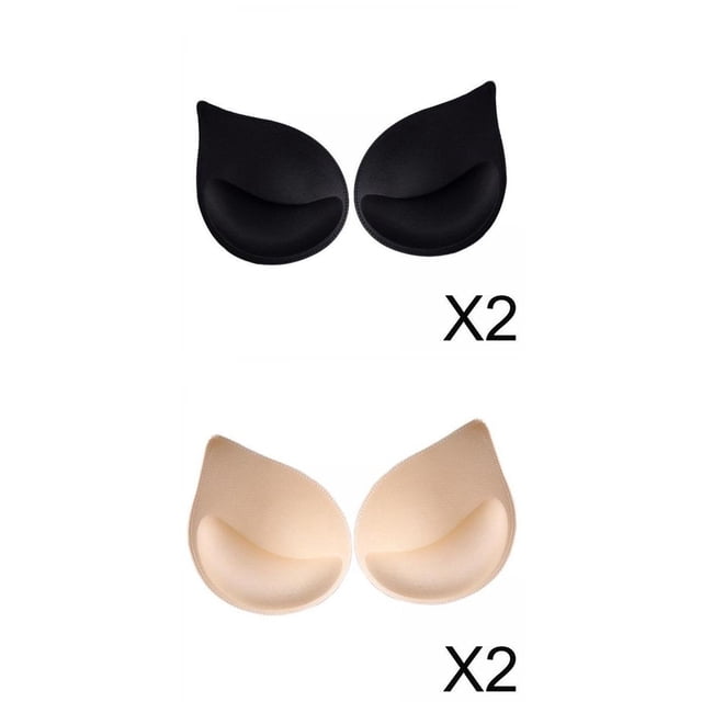Almohadillas de esponja para ,almohadillas para esponja push up con relleno C D,copas mujer insertos potenciador agrandamiento,recolección removible de Sunnimix Almohadillas de esponja para sujetador