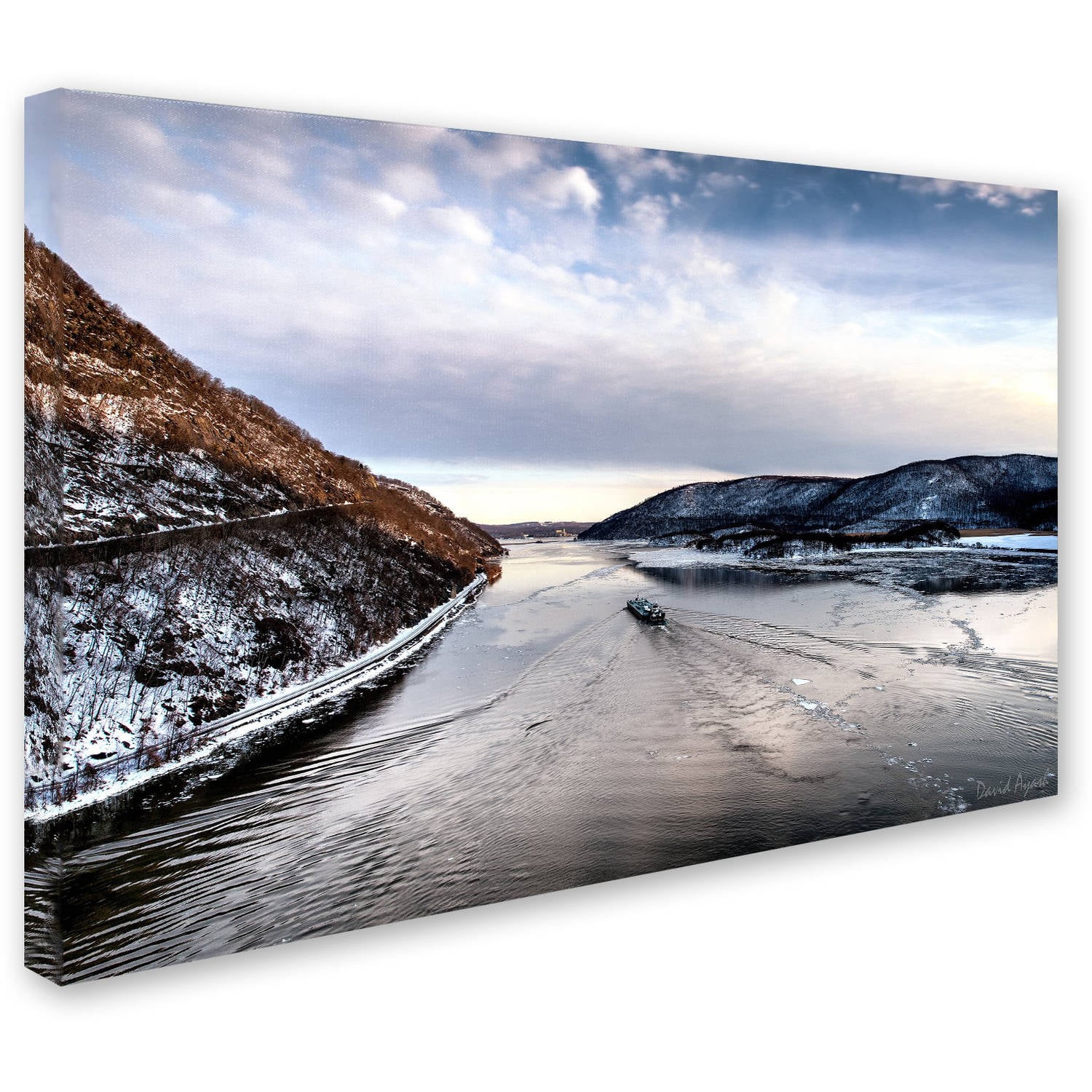 Trademark Fine Art "Hudson Valley" Canvas Art by David Ayash