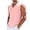 Pink, variant on Ahabrexf No Sleeve Shirt Men Solid Color V Neck Vintage Worn Corners Breathable Beach Vacation Tank Top