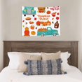 thumbnail image 4 of Hirioo Fall Pumpkins Print Tapestry Lightweight Fabric for Bedroom Aesthetic Home Wall Dorm Décor Living Room Decor 29x37 Inch, 4 of 8
