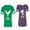 Men Green / Women Purple, variant on King Queen Eagle Sunny Matching Couple Cotton Jerseys (Men Green / Women Black) (Men S / Women S)