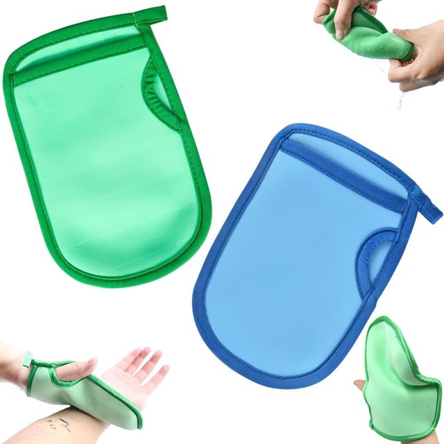 Exfoliante coreano para la piel, esponja de baño exfoliante súper suave, esponja exfoliante 3D, agradable para la piel y reutilizable para adultos y niños (2PCS-H)