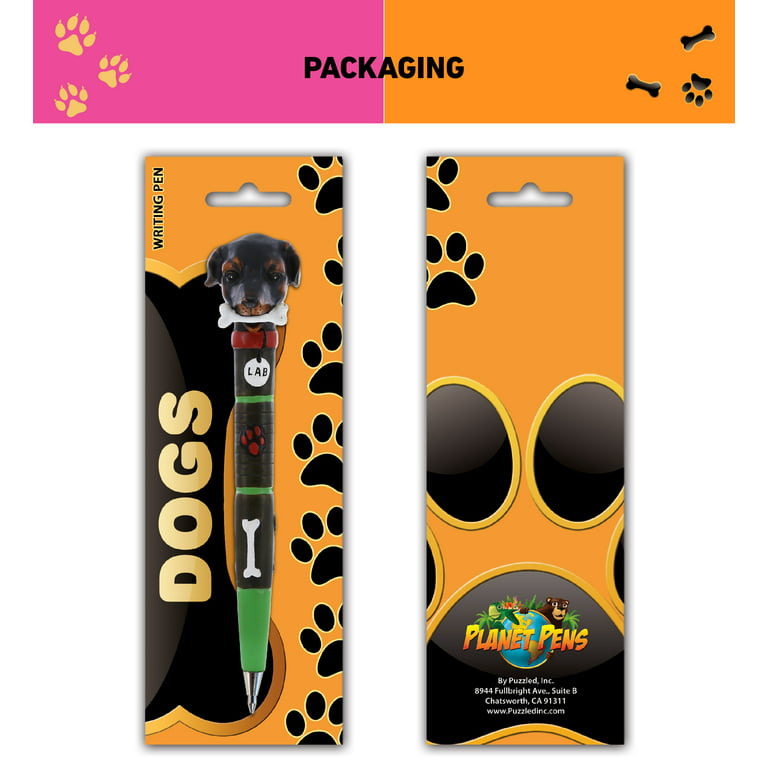 Planet Pens Dogs Novelty Pen Bundle 4 Pc Set - Unique Kids and Adults  Office Supplies Ballpoint Pen, Colorful Dogs Writing Pen for Cool  Stationery School and Office Desk Décor Accessories 