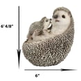 thumbnail image 3 of Realistic Cuddle Time Baby Hedgehog with Mother Lying On Its Back Figurine, 3 of 8