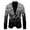 Black, variant on Fgnfyis Suit Jacket for Men Mens 3D Sequin Suit Printed Pocket Lapel Button up Suit Jacket for Standout Style Jackets for Men Black M