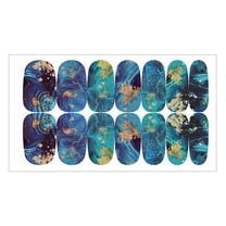 3D Glitter Art Nail Wraps Self- Full Cover Fashion Design Manicure Stickers For Women And Girls