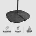 thumbnail image 2 of Four Seasons Courtyard Base Croisée Compacte pour Parasol Déporté, 1 Pce, Noir, 2 of 9