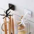 thumbnail image 4 of POINTERTECK 360 Degree Rotation Kitchen Hooks  Kitchen Utensils Holder  Shovel Spoon Hanging Frame Hooks for Kitchen & Bathroom  Black  1Pcs, 4 of 5