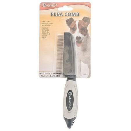 UPC: 0076484616310 | Evolution Flea Comb – For All Coats – (7.5  Long X .5  Teeth)
