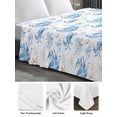 thumbnail image 6 of Blue Crab Coastal King Size Flat Sheet, Wrinkleproof & Fadeproof Cooling Flat Bed Sheet Only, Summer Beach Nautical Coral Starfish Breathable Soft Bedding Top Sheets 105 x 98 Inches, 6 of 8