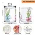 thumbnail image 3 of Pastel Bows on Flowers Translucent Plastic Cans Storage Canisters with Lid Set of 4, 3 of 7