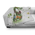 thumbnail image 3 of Letter S Soft Flannel Fleece Blanket, Multicolored Nature Inspired Alphabet Concept Healthy Green Leaves Foliage, Cozy Plush for Indoor and Outdoor Use, 50" x 60", Green Multicolor, by Ambesonne, 3 of 6