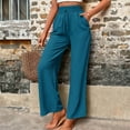 thumbnail image 7 of SIYUDAN Women Pants Business Casual Pants For Women BlueAdult Work Pants Women Comfy Work Pants Wide Leg Trousers Fall Pants For Women 2025, 7 of 7