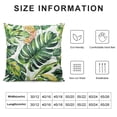 thumbnail image 6 of Acheng Summer Green Leaves Throw Pillow Cover Tropical Palm Leaf Pillow Covers Summer Farmhouse Decorative Pillow Covers for Couch Outdoor Living Room Patio Set of 2 White, 6 of 6