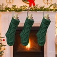 thumbnail image 2 of Large Christmas Hanging Stockings Indoor Decorations for Fireplace Classic Knitted for Holiday Season Celebrations Home, 2 of 4