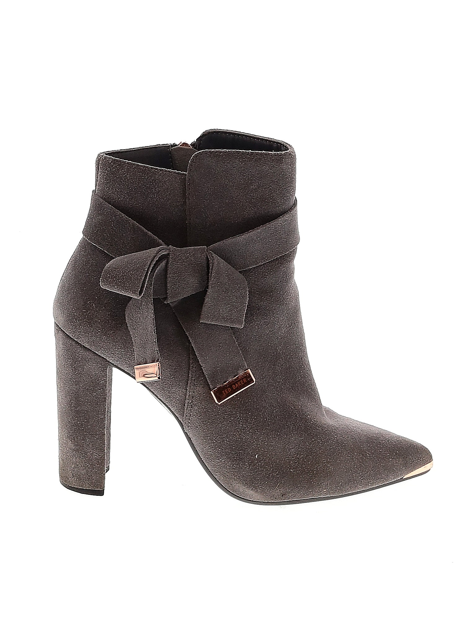 Ladies Boots Ted Baker Grey Suede Ankle Boots Ted Baker Boots