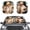 Cat Driving, variant on Jiueut Galaxy Sunflower Cat Glasses Print Car Windshield Sun Shade 2 Pcs Sunshade Patriotic Easy to Install Foldable Automotive Interior Accessories for Sun Protection Sunshade Visor