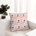 thumbnail image 6 of Pofeuu Cute Sushi (2) Print Double-sided plush pillowcase Square Throw Pillow Covers Pillows Cover for Living Room Bedroom Sofa Couch Cushion Cover（No pillow core）-26"x26", 6 of 7