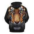 thumbnail image 3 of Tiger Face Graphic Print Men's Women New Sweatshirt Hoodie Men's Plus Size Sweatshirt Hooded Sweatshirt 3d Printed Street Men's Cloth, 3 of 6