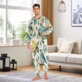 thumbnail image 5 of 1 Piece Adult Onesie Pajamas Cozy & Loose-Fit Sleepsuit Loungewear with Pockets Colorful Turtles and Birds Pattern X-Small, 5 of 7