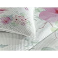 thumbnail image 3 of Ambesonne Hummingbirds Quilted Coverlet 3 Pcs, Flowers Wild Nature, King Size, Pale Green and Pale Pink, 3 of 4