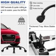 thumbnail image 2 of Dkelincs Massage Gaming Chair Video Game Chair Ergonomic Computer Office Desk Chair with a Vibrator Lumbar Support, Headrest,Flip up Armrest, White, 2 of 7
