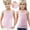 Pink, variant on NAISIBABY Girls Tank Tops, Ultra-Soft Breathable Solid Color Athletic Racerback Camisoles Black 3-4T