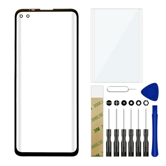 For Motorola Moto G 5G Plus XT2075-3 Replacement Front Glass Lens Screen Door Tool Black
