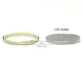 thumbnail image 4 of Sz 5.0 Solid 10K Yellow Gold 2MM Hammered Finish Eternity Stackable Comfort Fit Wedding Band Ring, 4 of 5