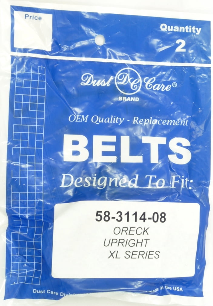 Oreck XL Upright Vacuum Cleaner Belt 58311408 2 belts in pack