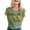 Green, variant on Women Casual Festival Beverage Print Tees Everyday Style Vibe Tops For Spring Summer Autumn Workout Tops for Women