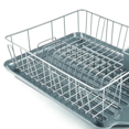 thumbnail image 5 of 3-Piece Large Dishrack Set, Rust-Resistant with Removable Flatware Holder, Gray, 5 of 6
