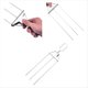 thumbnail image 1 of Brochetas para Parrilla de 3 Vías - Grill , Kit de Brochetas con Tenedor para Barbacoa de Puntas Brochetas Kabob Al Aire Libre para Asar Carne, 1 of 8
