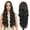 Dark Brown, variant on JAZZ STAR 30 inches Long Wavy Front HD Lace Wig with Ombre Blonde Synthetic Hair for Women Daily Cosplay Halloween