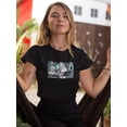 thumbnail image 2 of Retro Futuristic Collage T-Shirt Women -Image by Shutterstock, Female XX-Large, 2 of 4