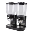 thumbnail image 1 of Cereal Dispenser, ABS Dual Containers Airtight Twist Operation Dry Food Dispenser for Kitchen, Perfect As A Candy, Nuts, Rice, Granola, Cereal Dispenser & More [Black], 1 of 9