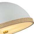 thumbnail image 4 of Alora Lighting PD331024MWVB Doral 3 Light 25" Wide Pendant - Matte White / Vintage Brass, 4 of 5