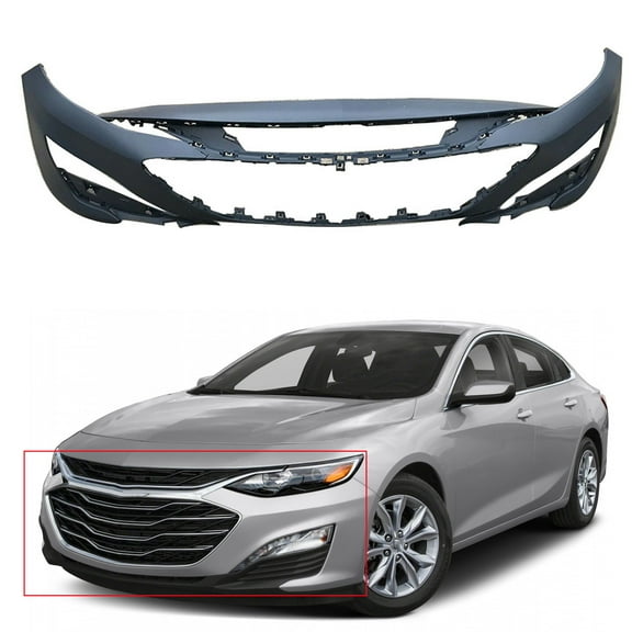 Genrics Front Bumper Cover Fascia Replacemnt Primered For Chevy Malibu 2019 2020 2021
