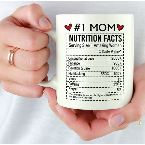 Coffee Mugs, Mom Gifts, Mom Nutrition Facts Mug, Mothers Day Gifts, Mother Gifts, Gifts For Mom, Mama Gifts, Birthday Gifts For Mom, Ceramic Mug 15Oz