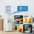 thumbnail image 2 of 5 Gallon Water Dispenser with Ice Maker - 3-in-1 Hot/Cold Water Cooler, Touch Panel, Child Lock, Detachable Drip Tray, Compatible with 3 Gallon Jugs for Home & Office Use - White, 2 of 7