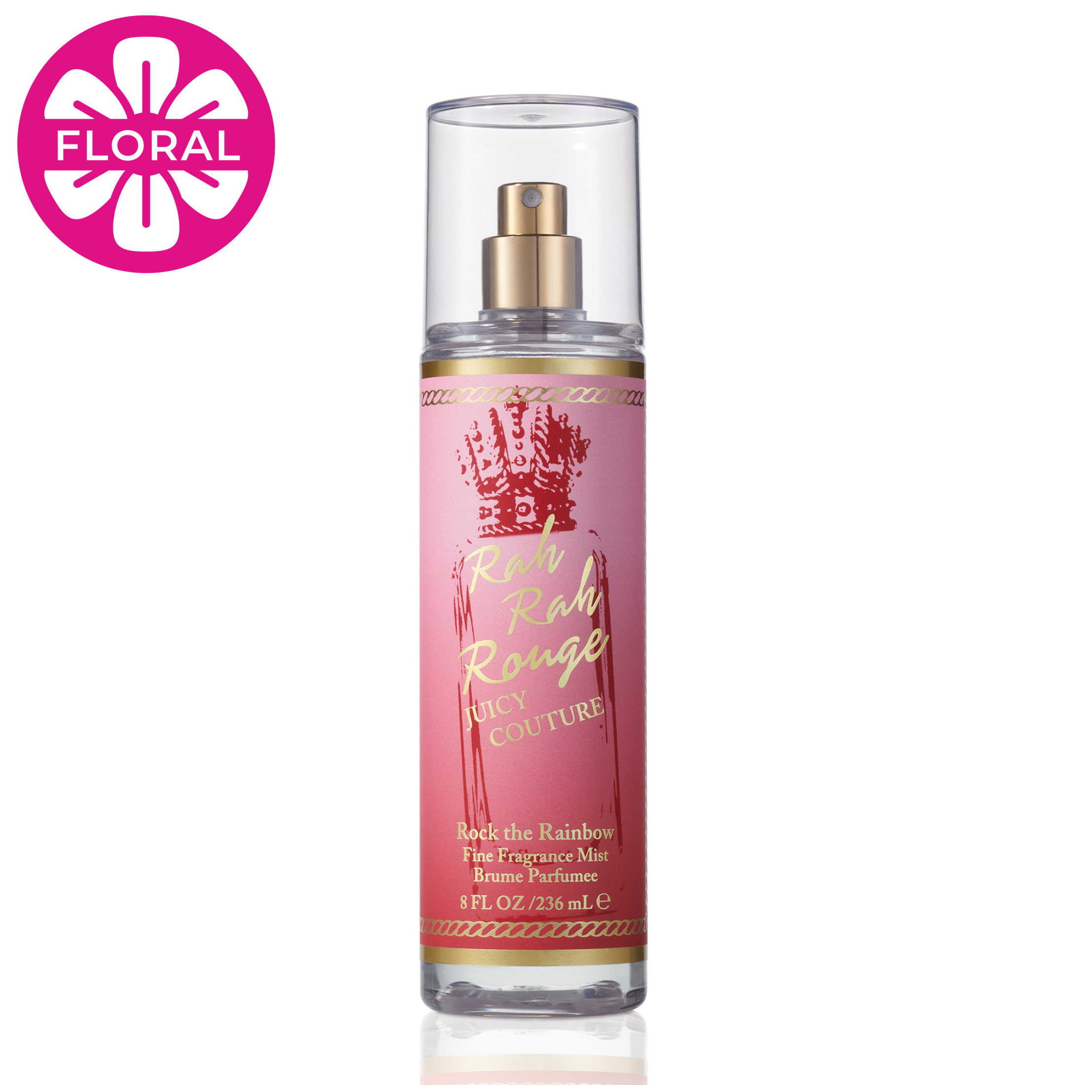 Juicy Couture Rock The Rainbow Rah Rah Rouge Body Mist Spray, Perfume for Women, 8.0 fl oz