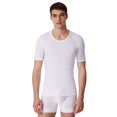 thumbnail image 2 of SCHIESSER Hombres Camiseta de 1/2 brazo Paquete de 2 - Chaqueta, camiseta interior, algodón esencial, costilla fina Blanco 2XL (XX- Large), 2 of 4
