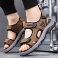 thumbnail image 4 of Sandalias para Hombre Zapatos Deportivos Casuales Playa Con Suela Suave (marrón Oscuro 41), 4 of 9