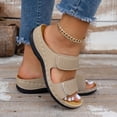 thumbnail image 4 of Orthopedic Sandals for Women Arch Support Slip on Slides Breathable Hollow out Slippers Comfortable Infoor Outdoor Walking Shoes Khaki Size 5.5, 4 of 7