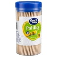 thumbnail image 1 of Palillos de madera Great Value con puntas redondeadas bote 275 pzas, 1 of 4