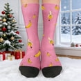 thumbnail image 5 of Orange Cute Banana Socks Novelty Crew Socks With Heated Competitive Design, Soft Polyester Material And Cozy Fit For Men, Women And Themed Party, 5 of 6