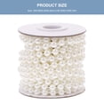 thumbnail image 2 of YSNOOWE Pearls Beads String Garland Round Elegant Diy Jewelry Accessory 1 Roll 5m, 2 of 8
